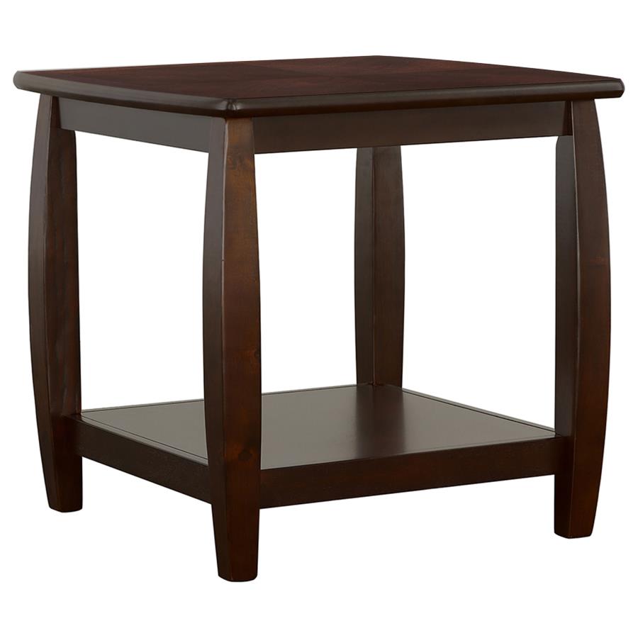 Dixon 1-shelf Square Wood End Table Espresso (image for) Dixon 1-shelf Square Wood End Table Espresso