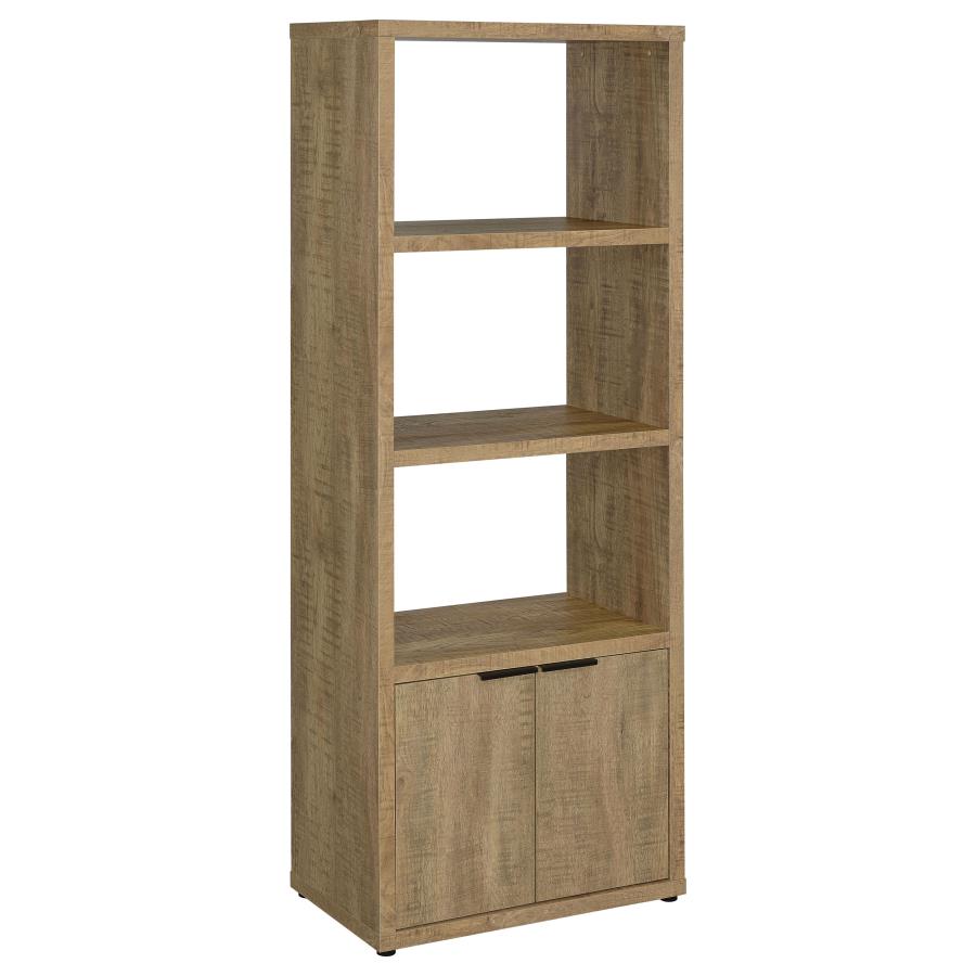 Tabby 3-shelf Engineered Wood Media Tower Mango (image for) Tabby 3-shelf Engineered Wood Media Tower Mango