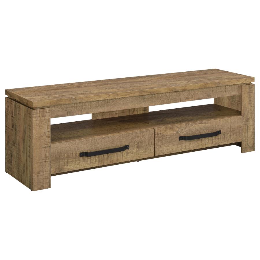 Elkton 2-drawer Engineered Wood 59" TV Stand Mango (image for) Elkton 2-drawer Engineered Wood 59" TV Stand Mango