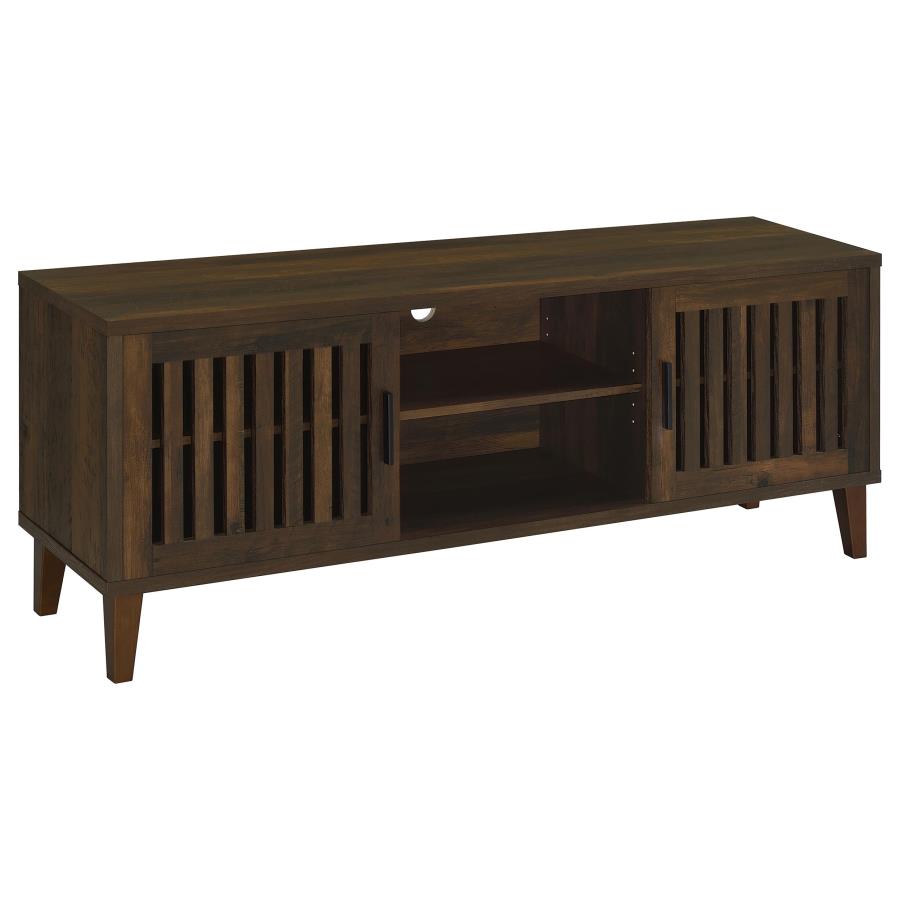 Sedona 2-door Engineered Wood 60" TV Stand Dark Pine (image for) Sedona 2-door Engineered Wood 60" TV Stand Dark Pine
