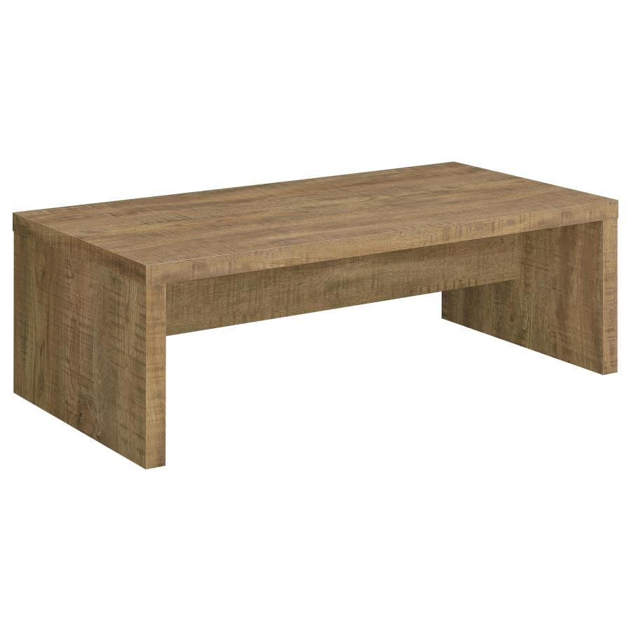 Lynette Rectangular Engineered Wood Coffee Table Mango (image for) Lynette Rectangular Engineered Wood Coffee Table Mango