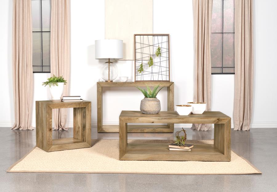 Modal Additional Images for Benton Rectangular Solid Wood End Table Natural