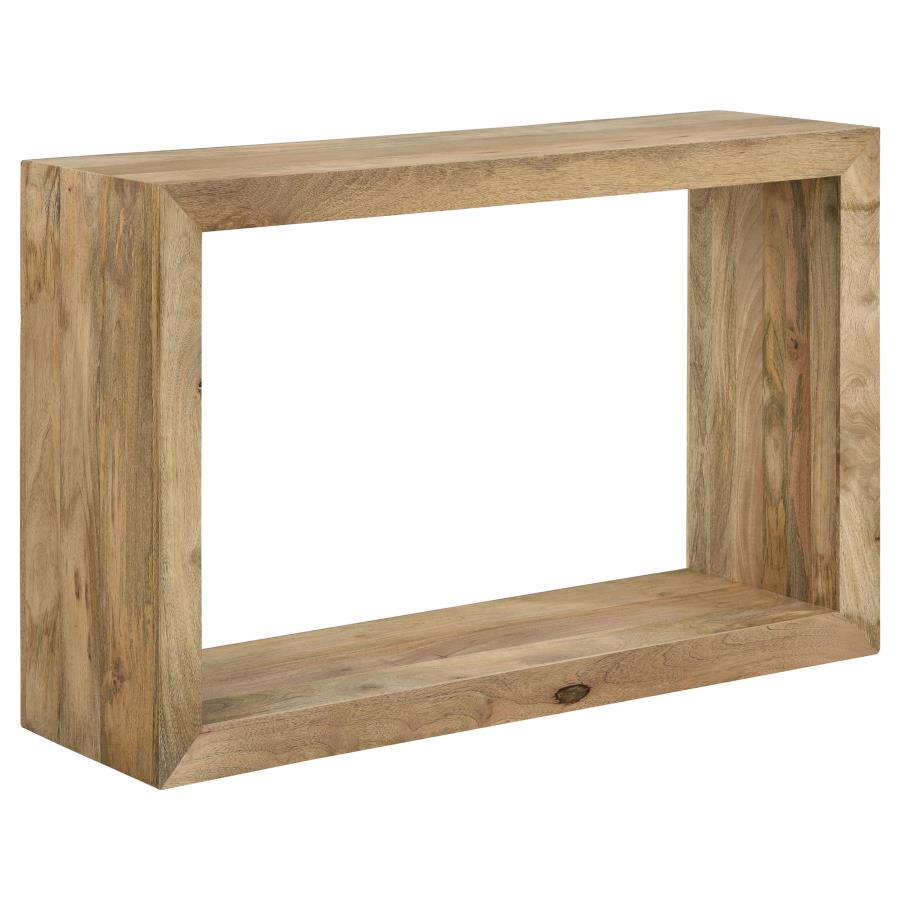 Benton Rectangular Solid Wood Sofa Console Table Natural (image for) Benton Rectangular Solid Wood Sofa Console Table Natural