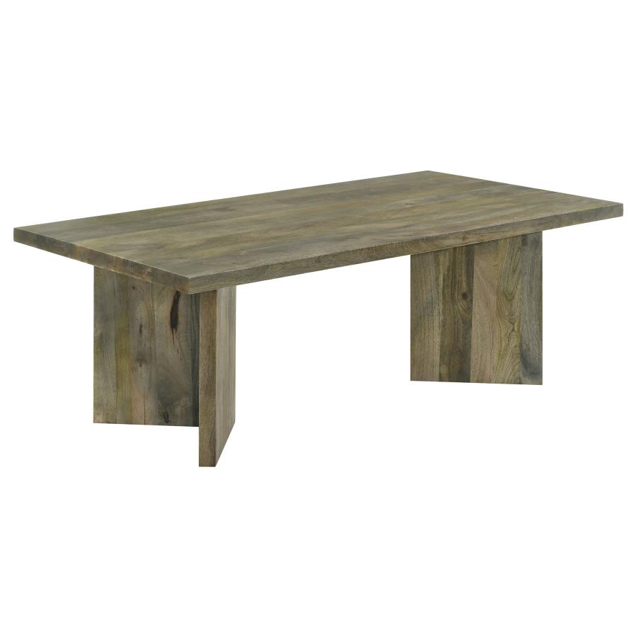 Andando Rectangular Solid Wood Coffee Table Mango Brown (image for) Andando Rectangular Solid Wood Coffee Table Mango Brown