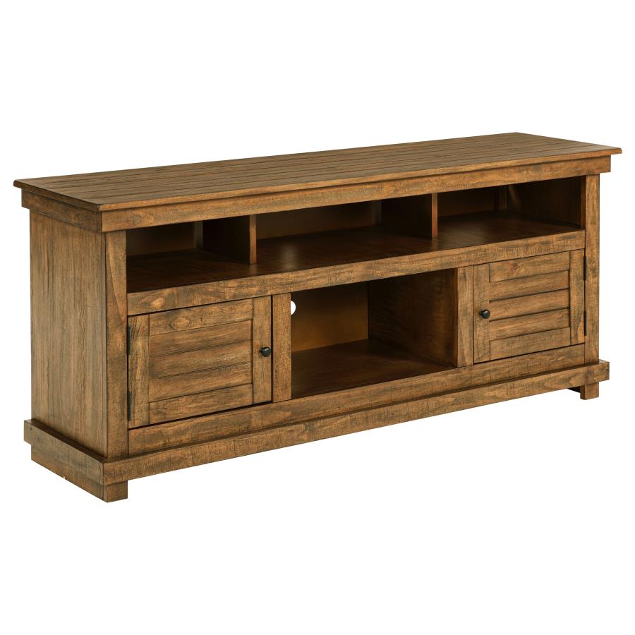 Payne 60-inch TV Stand Media Console Distressed Brown (image for) Payne 60-inch TV Stand Media Console Distressed Brown