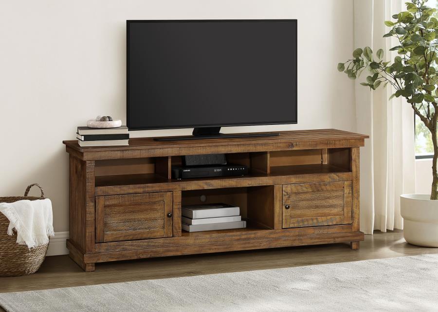 Payne 70-inch TV Stand Media Console Distressed Brown (image for) Payne 70-inch TV Stand Media Console Distressed Brown