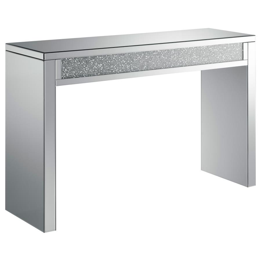 Gillian Mirrored Acrylic Entryway Console Table Silver (image for) Gillian Mirrored Acrylic Entryway Console Table Silver