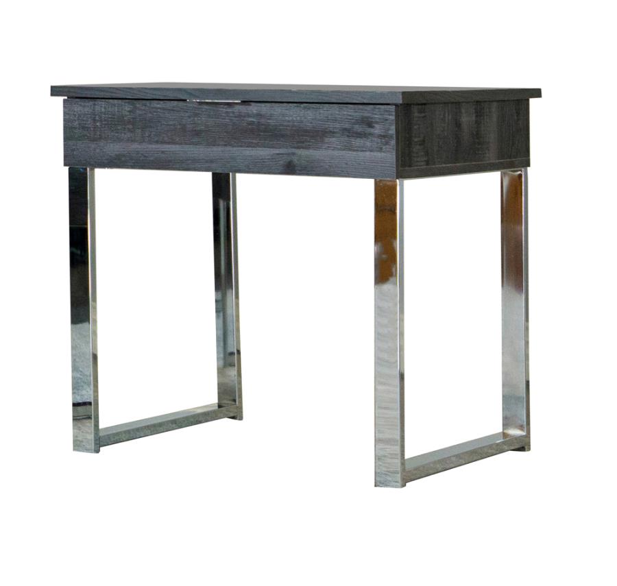 Aldine Square 1-drawer Side End Table Dark Charcoal (image for) Aldine Square 1-drawer Side End Table Dark Charcoal
