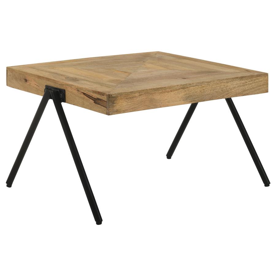 Avery Rectangular Solid Mango Wood Coffee Table Natural (image for) Avery Rectangular Solid Mango Wood Coffee Table Natural