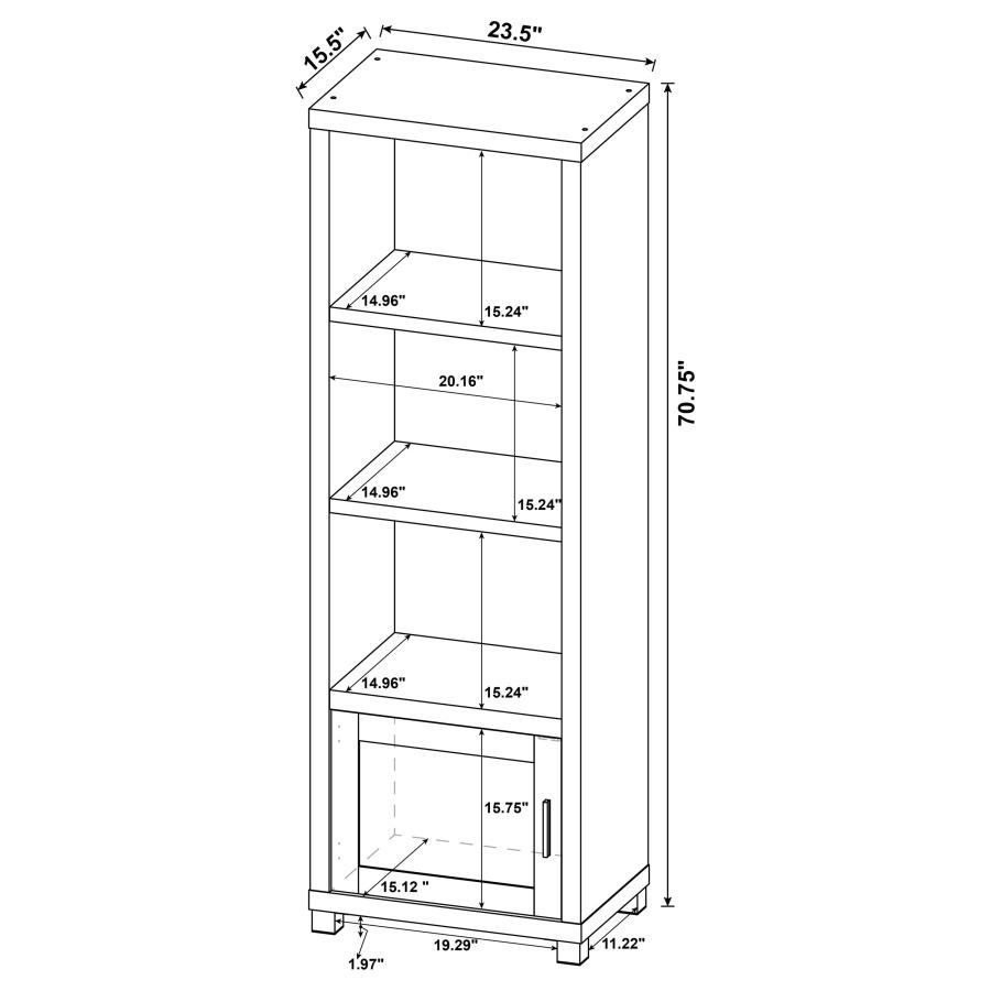 Modal Additional Images for Sachin 3-piece 79" TV Entertainment Center Antique Pine