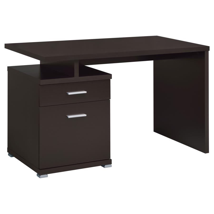 Irving 47-inch 2-drawer Office Computer Desk Cappuccino (image for) Irving 47-inch 2-drawer Office Computer Desk Cappuccino
