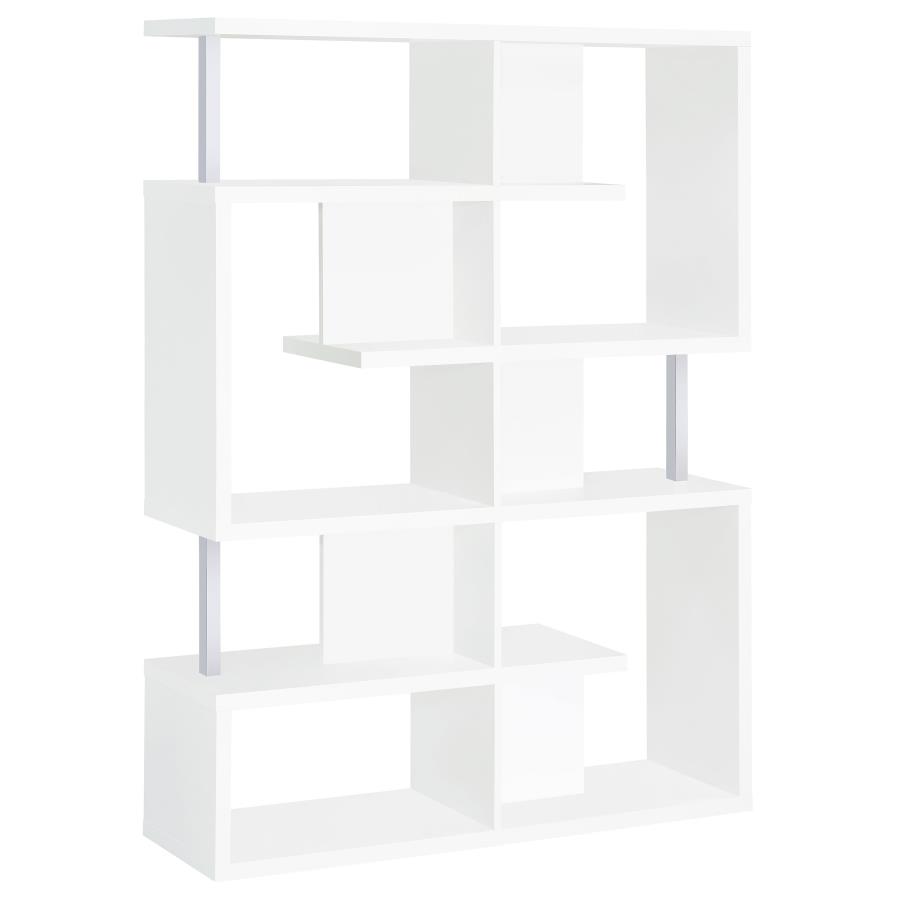 Hoover 63-inch 5-shelf Bookshelf White (image for) Hoover 63-inch 5-shelf Bookshelf White