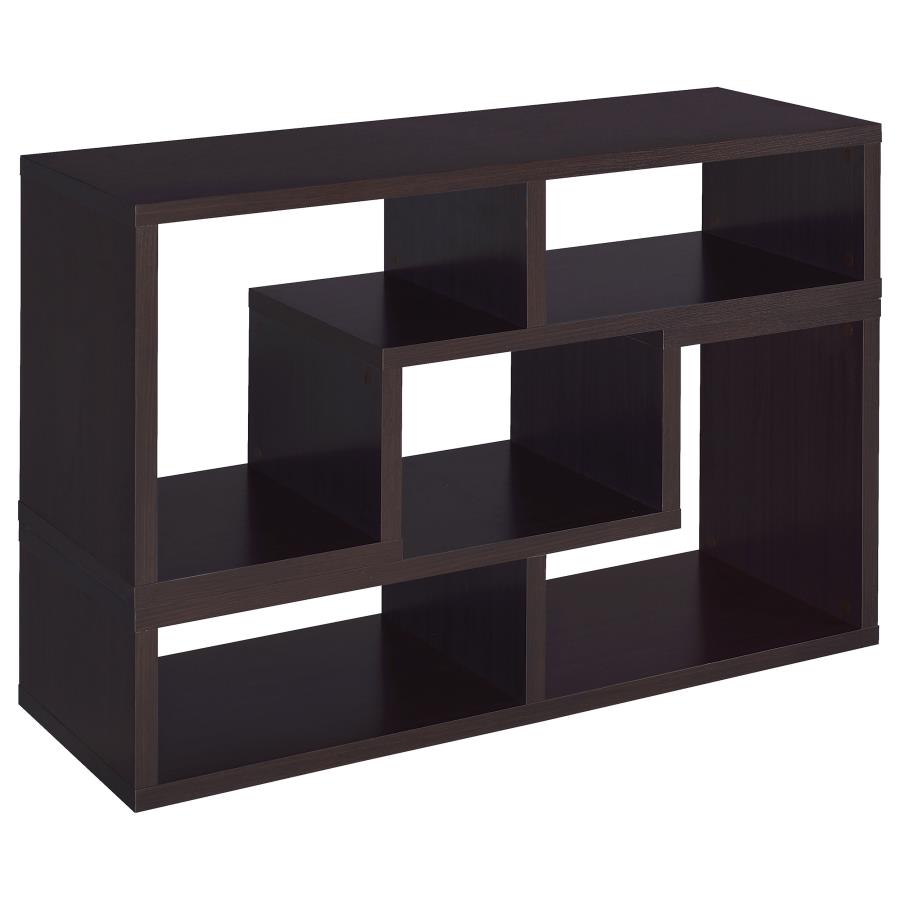 Velma Multipurpose TV Stand and Bookshelf Cappuccino (image for) Velma Multipurpose TV Stand and Bookshelf Cappuccino