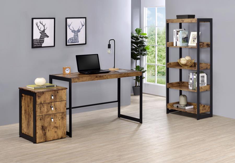 Modal Additional Images for Estrella 3-drawer Home Office File Cabinet Rustic Nutmeg