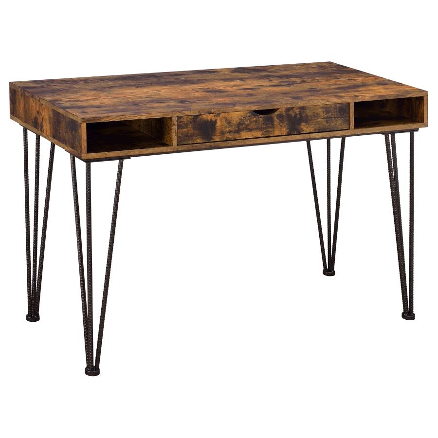 Olvera 47-inch 1-drawer Writing Desk Rustic Nutmeg (image for) Olvera 47-inch 1-drawer Writing Desk Rustic Nutmeg