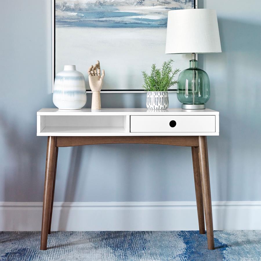 Modal Additional Images for Bradenton 39-inch 1-drawer Wood Writing Desk White