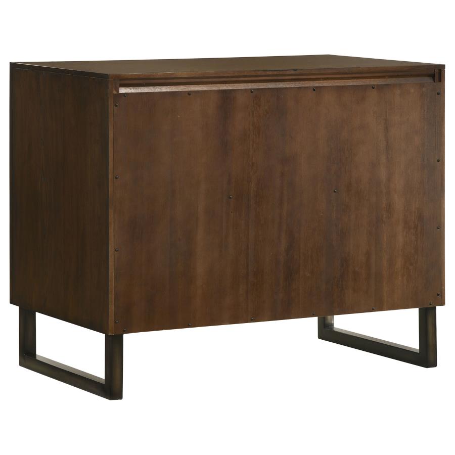 Marshall 4-drawer Home Office File Cabinet Dark Walnut