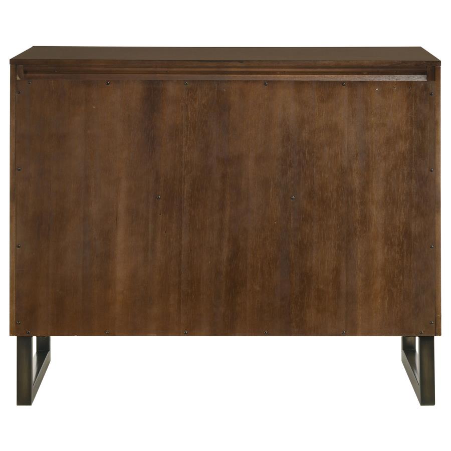 Marshall 4-drawer Home Office File Cabinet Dark Walnut