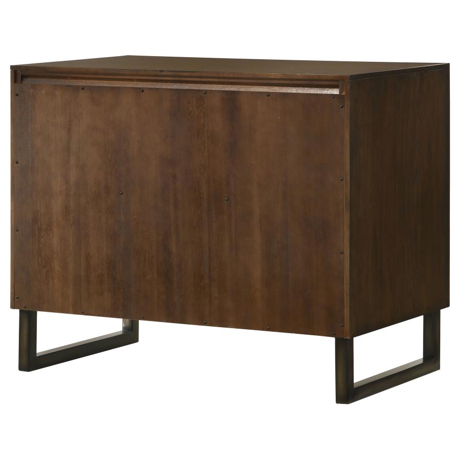 Marshall 4-drawer Home Office File Cabinet Dark Walnut