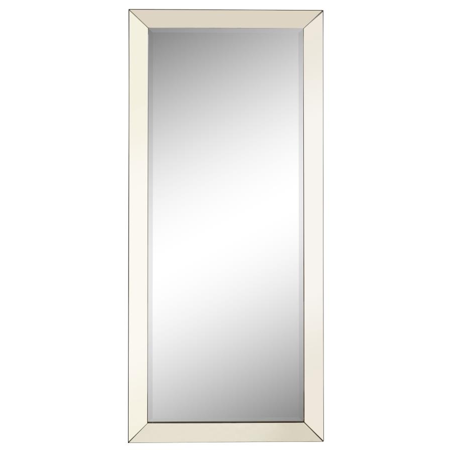 Barnett 30 x 70 Inch Full Length Floor or Wall Mirror Silver (image for) Barnett 30 x 70 Inch Full Length Floor or Wall Mirror Silver