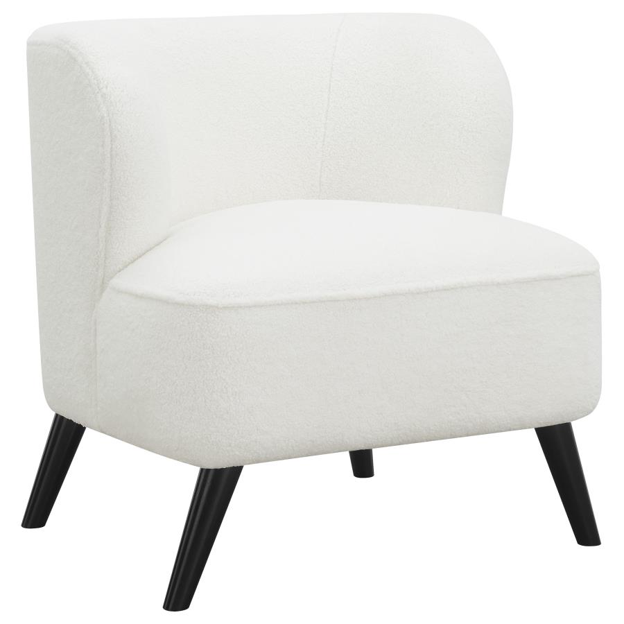 Alonzo Faux Sheepskin Upholstered Accent Chair Natural (image for) Alonzo Faux Sheepskin Upholstered Accent Chair Natural