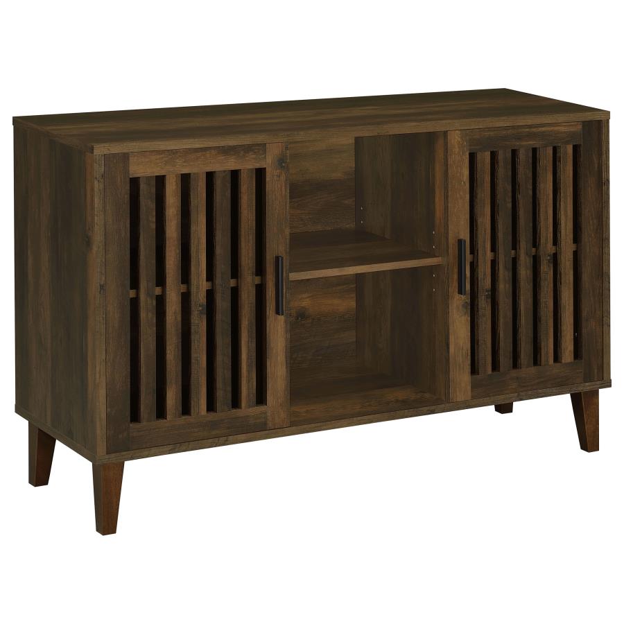 Torin 2-door Engineered Wood Accent Cabinet Dark Pine (image for) Torin 2-door Engineered Wood Accent Cabinet Dark Pine