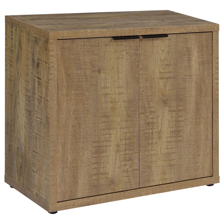 Pepita 2-door Engineered Wood Accent Cabinet Mango Brown (image for) Pepita 2-door Engineered Wood Accent Cabinet Mango Brown