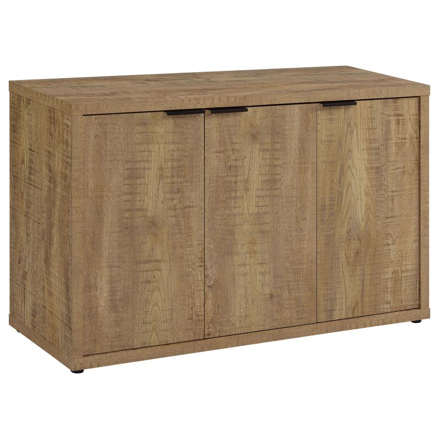 Pepita 3-door Engineered Wood Accent Cabinet Mango Brown (image for) Pepita 3-door Engineered Wood Accent Cabinet Mango Brown