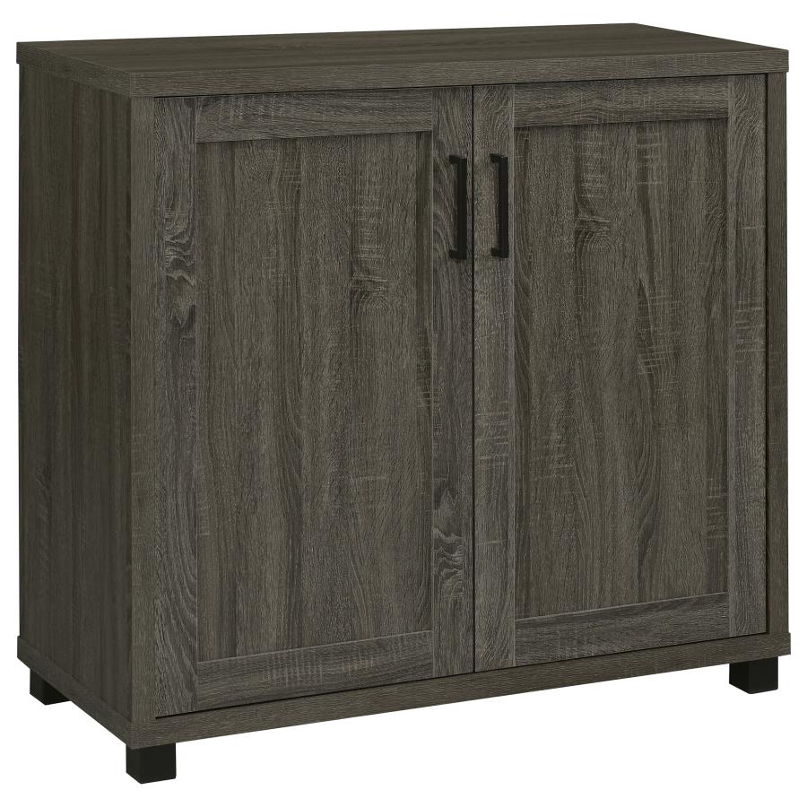 Filch Wood 2-door Accent Cabinet Weathered Grey (image for) Filch Wood 2-door Accent Cabinet Weathered Grey
