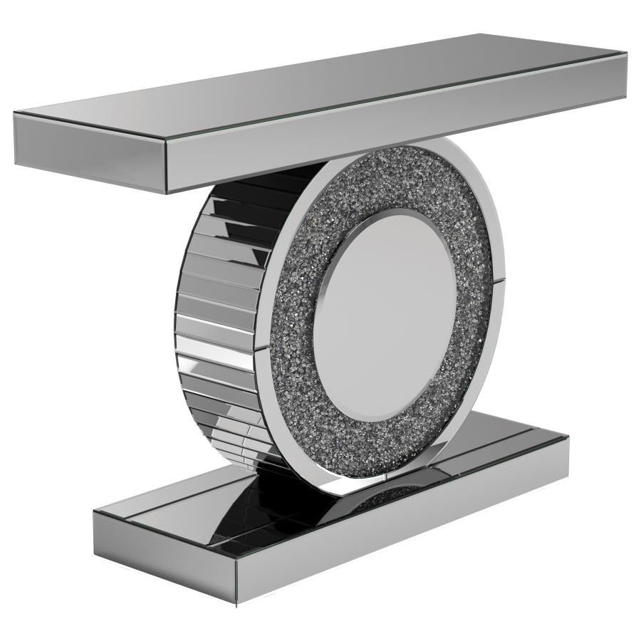 Bergenia Mirrored Entryway Sofa Console Table Silver (image for) Bergenia Mirrored Entryway Sofa Console Table Silver