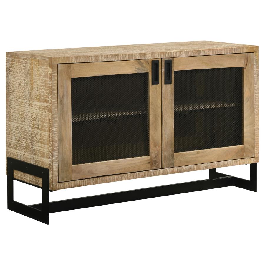 April 2-door Storage Accent Cabinet White Washed (image for) April 2-door Storage Accent Cabinet White Washed