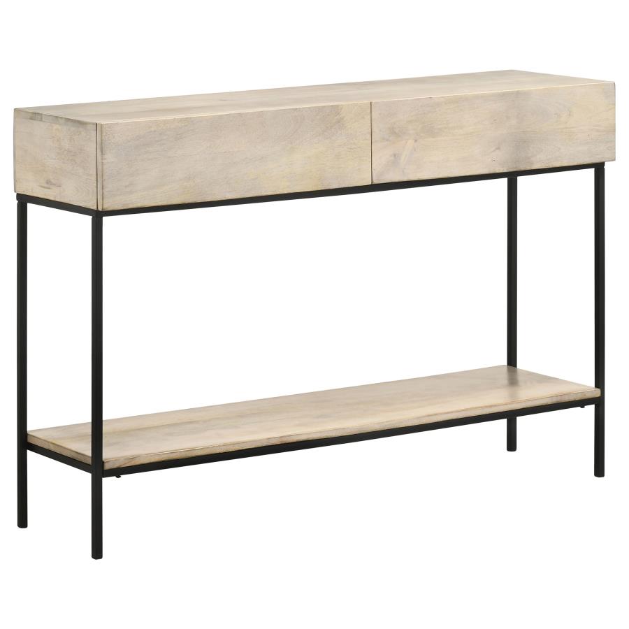Rubeus 2-drawer Wood Entryway Console Table White Washed (image for) Rubeus 2-drawer Wood Entryway Console Table White Washed