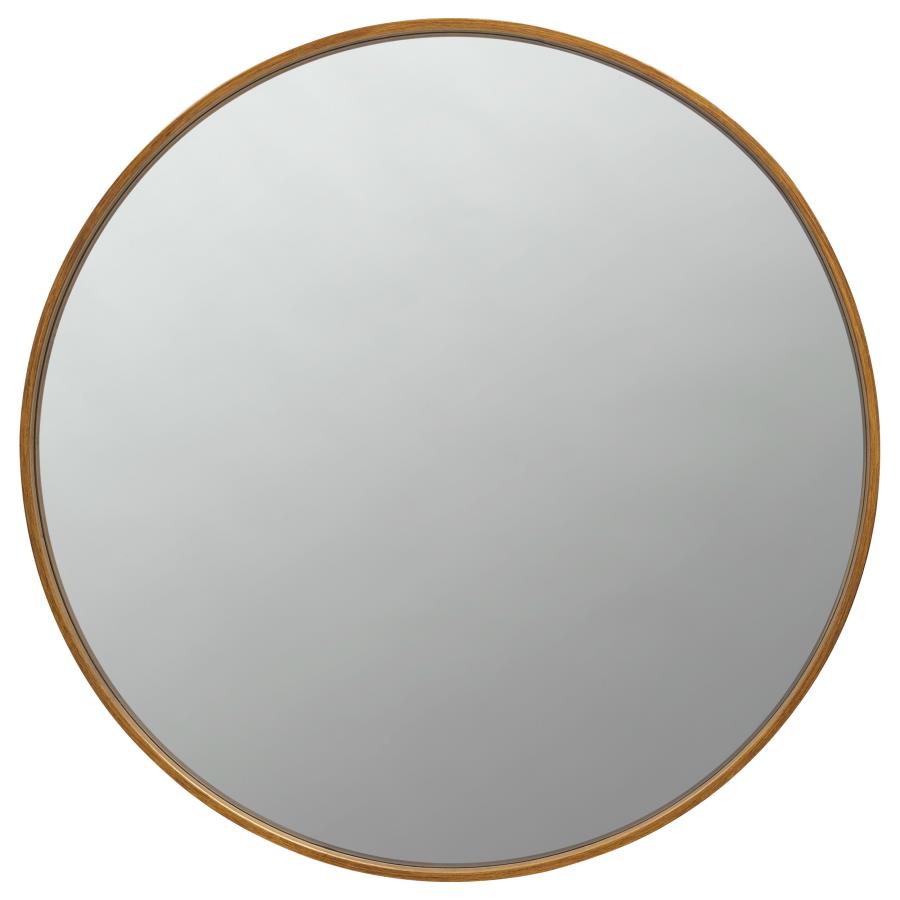 O'Malley 40 x 40 Inch Round Framed Wall Mirror Brass (image for) O'Malley 40 x 40 Inch Round Framed Wall Mirror Brass