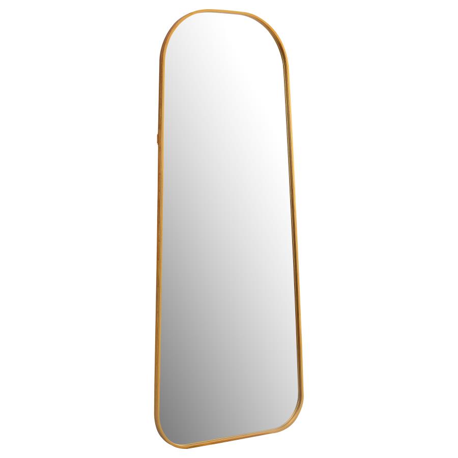 Simeon 24 x 59 Inch Full Length Floor Mirror Antique Gold (image for) Simeon 24 x 59 Inch Full Length Floor Mirror Antique Gold
