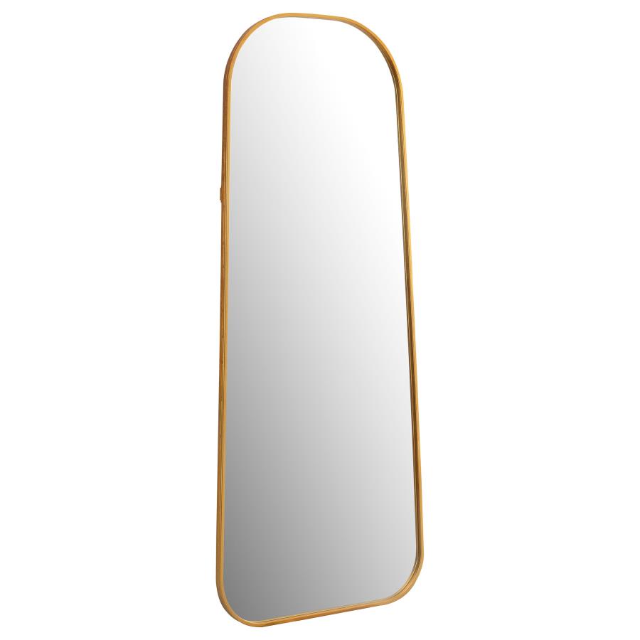 Simeon 20 x 52 Inch Full Length Floor Mirror Antique Gold (image for) Simeon 20 x 52 Inch Full Length Floor Mirror Antique Gold